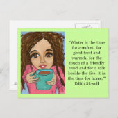 Postkarte Winterkomfort (Vorne/Hinten)