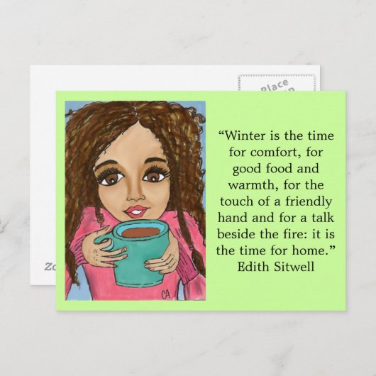 Postkarte Winterkomfort (Vorne/Hinten)