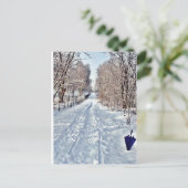 Postkarte - Winterspaziergang II (Stehend Vorderseite)