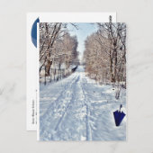 Postkarte - Winterspaziergang II (Vorne/Hinten)