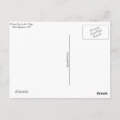 Postkarte - Wintertag im Dorf (Rückseite)