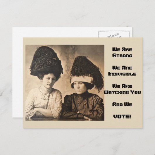 Postkarte: Wir sind stark, wir sind unsichtbar Postkarte (Vorne/Hinten)