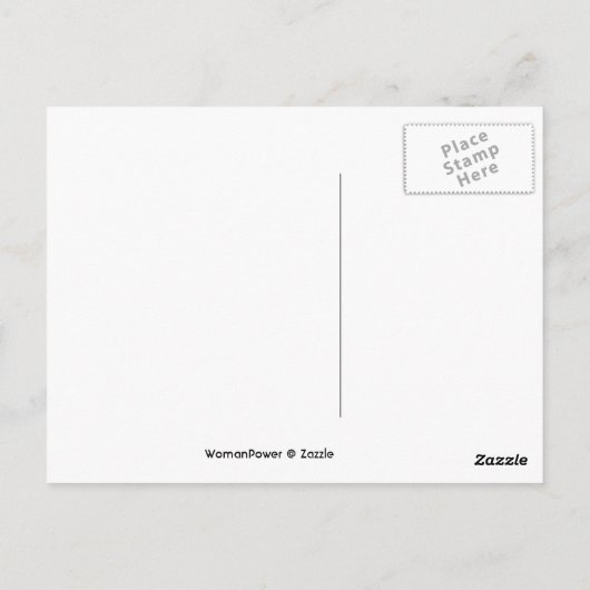 Postkarte: Wir sind stark, wir sind unsichtbar Postkarte (Rückseite)