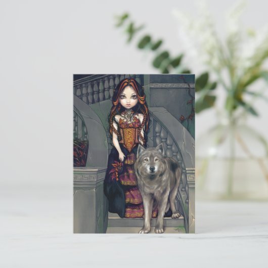 Postkarte "Wolf Countess" (Stehend Vorderseite)