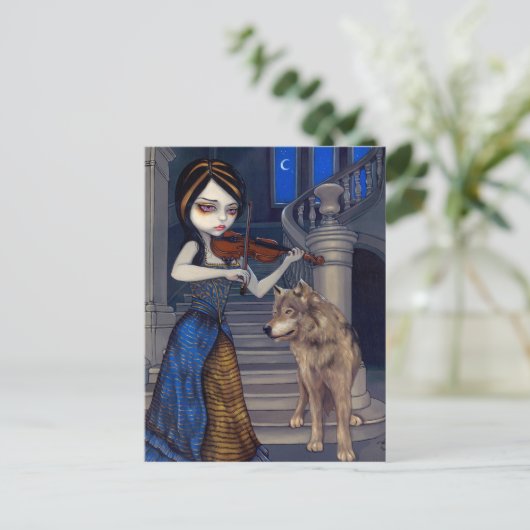 Postkarte "Wolf Song" (Stehend Vorderseite)