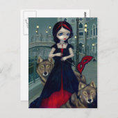 Postkarte "Wölfe von Venedig" (Vorne/Hinten)
