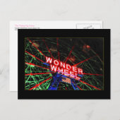 Postkarte Wonder Wheel Neon (Coney Island, NY) (Vorne/Hinten)