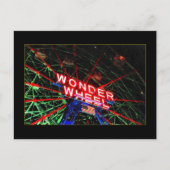 Postkarte Wonder Wheel Neon (Coney Island, NY) (Vorderseite)