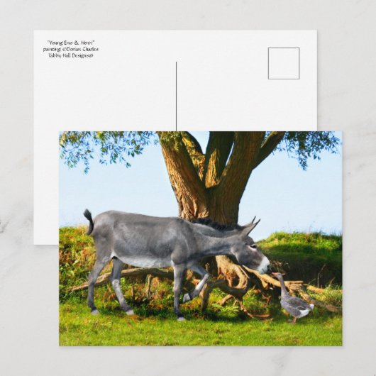 Postkarte "Young Eno & Henri" (Vorne/Hinten)