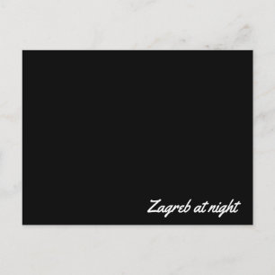 Postkarte Zagreb in der Nacht
