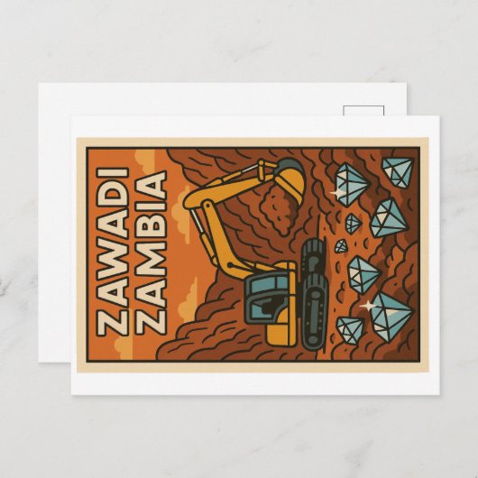 Postkarte - Zawadi Sambia (Vorne/Hinten)