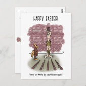 Postkarte "Zeit bis Ostern" (Vorne/Hinten)