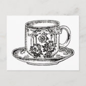 Postkarte - Zeit für Tee (Vorderseite)
