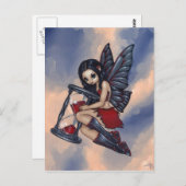 Postkarte "Zeitfliegen" (Vorne/Hinten)