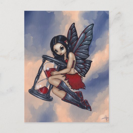 Postkarte "Zeitfliegen" (Vorderseite)