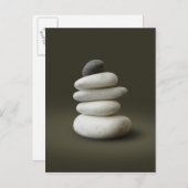 Postkarte Zen Stones (Vorne/Hinten)