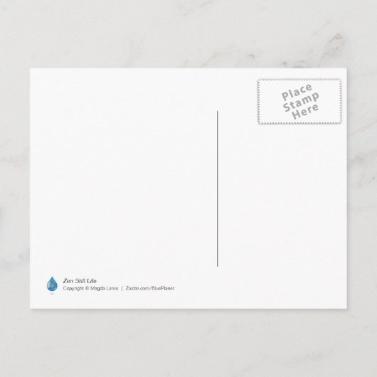 Postkarte Zen Stones (Rückseite)