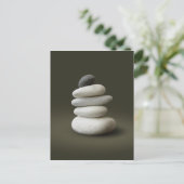Postkarte Zen Stones (Stehend Vorderseite)