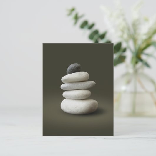 Postkarte Zen Stones (Stehend Vorderseite)