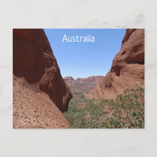 Postkarte Zentralaustralien (Vorderseite)