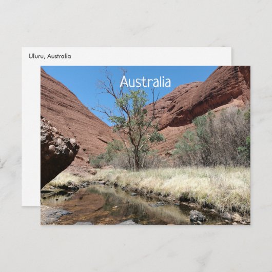 Postkarte Zentralaustralien (Vorne/Hinten)