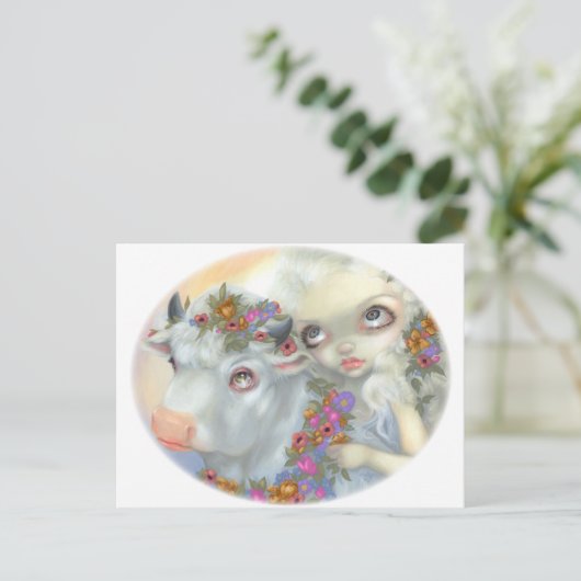 Postkarte "Zeus and Europa" (Stehend Vorderseite)