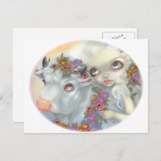 Postkarte "Zeus and Europa" (Vorne/Hinten)