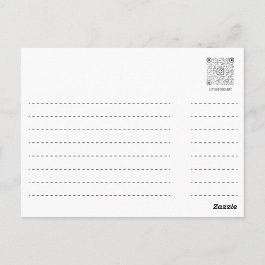 Postkarte - Zimtrollen (Rückseite)