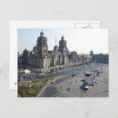 Postkarte Zocalo Kathedrale, Mexiko Stadt (Vorne/Hinten)