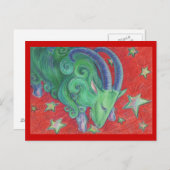 Postkarte Zodiac Capricorn (Vorne/Hinten)
