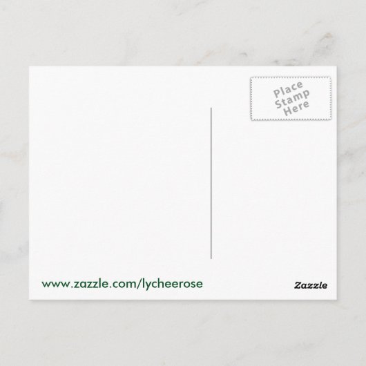 Postkarte Zodiac Monkey (Rückseite)