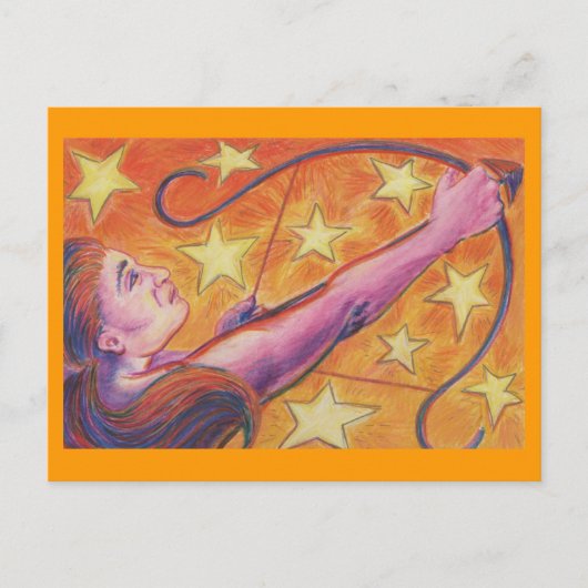 Postkarte Zodiac Sagittarius (Vorderseite)