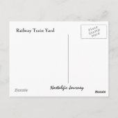 Postkarte ~ ZUG DER LANGEN HALLWAY CARS (Rückseite)