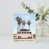 Postkarte - Zuhause parken Sie dort (Stehend Vorderseite)