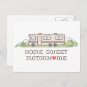 Postkarte - Zuhause Sweet Motor Zuhause (Vorne/Hinten)