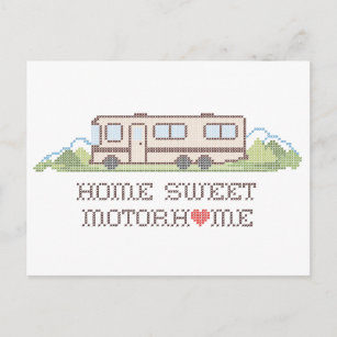 Postkarte - Zuhause Sweet Motor Zuhause