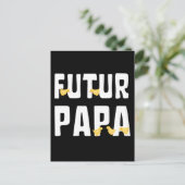 Postkarte ZUKUNFT PAPA mit ihren Küken (Stehend Vorderseite)