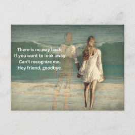 Postkarte zum Abschied