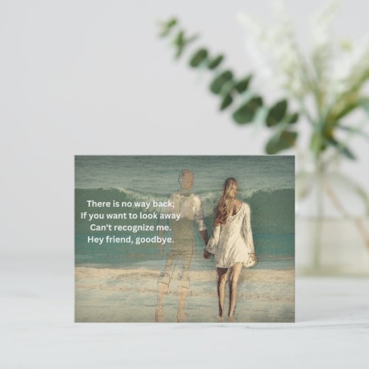 Postkarte zum Abschied (Stehend Vorderseite)