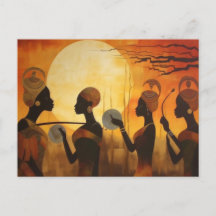 Postkarte zum afrikanischen Erbe