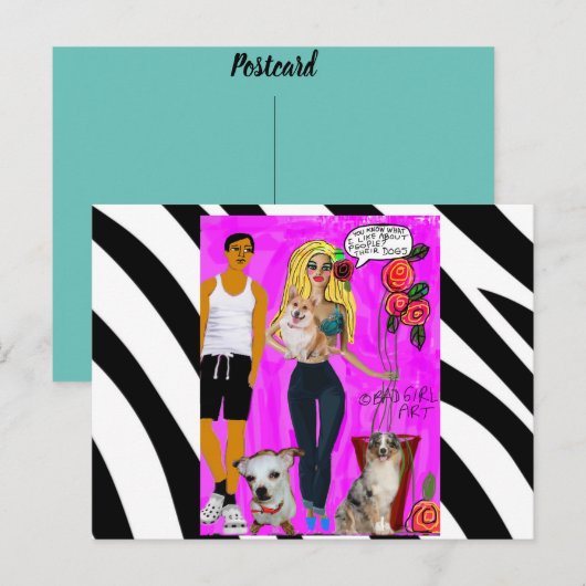 Postkarte zum Geburtstag (Vorne/Hinten)