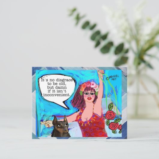 Postkarte zum Geburtstag (Stehend Vorderseite)