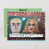 Postkarte zum Geburtstag (Vorne/Hinten)