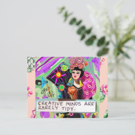 Postkarte zum Geburtstag (Stehend Vorderseite)