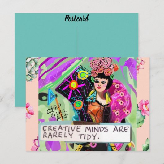 Postkarte zum Geburtstag (Vorne/Hinten)