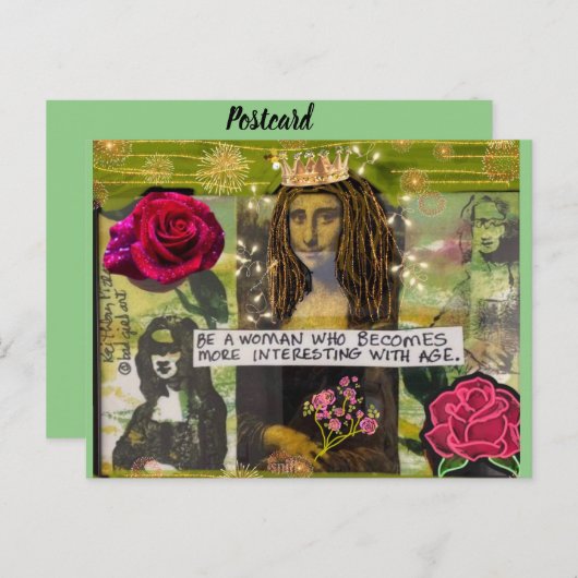 Postkarte zum Geburtstag (Vorne/Hinten)