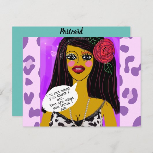 Postkarte zum Geburtstag (Vorne/Hinten)