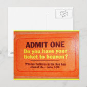 Postkarte zum Himmel (Vorne/Hinten)