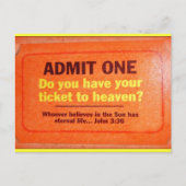 Postkarte zum Himmel (Vorderseite)