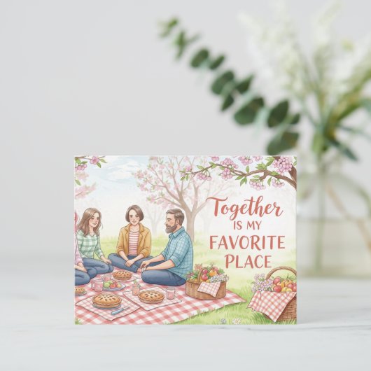 Postkarte zum Internationalen Freundschaftstag (Stehend Vorderseite)